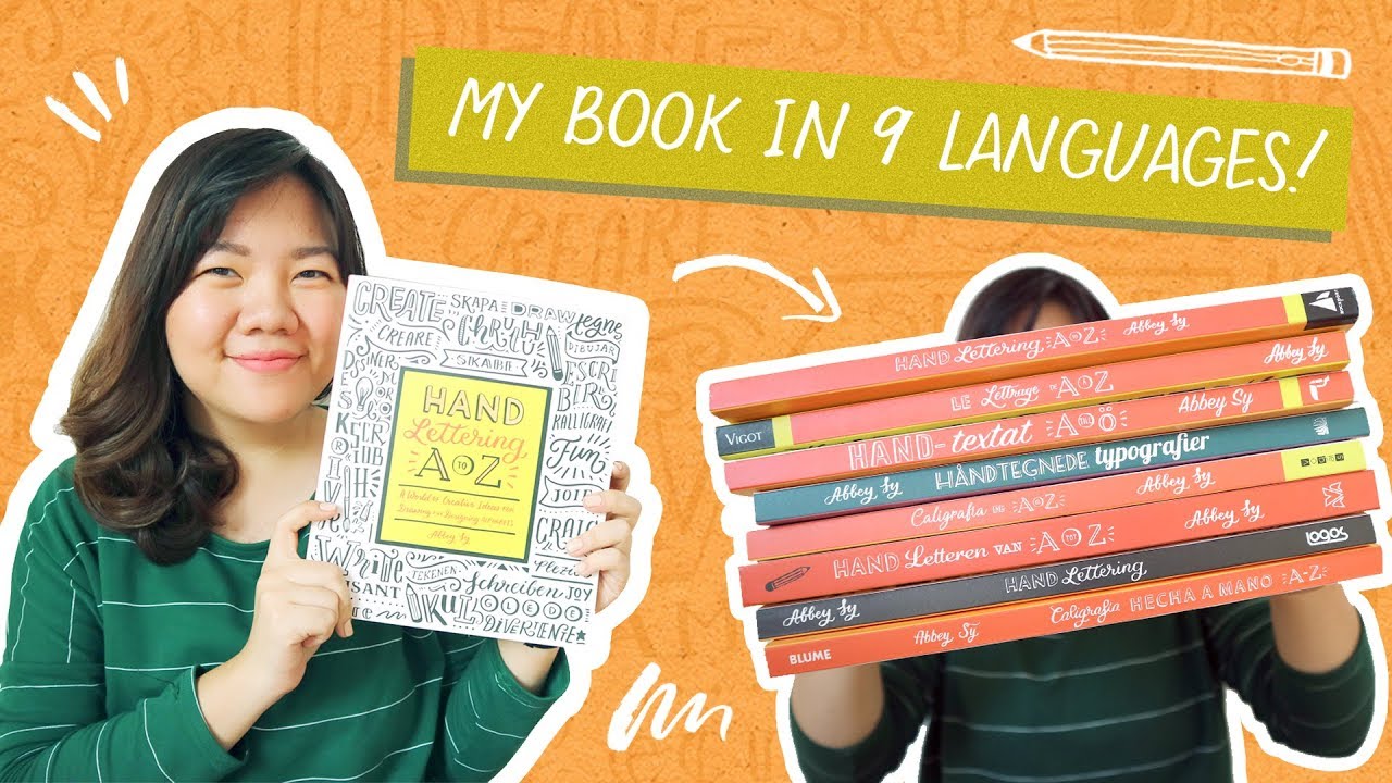 My Book Hand Lettering A to Z (in 9 languages!) | Abbey Sy - YouTube