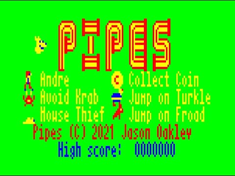 Demo of the Pipes game I wrote for the VZ200 / Laser 200 / Texet TX8000 / Salora Fellow
