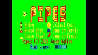 Demo of the Pipes game I wrote for the VZ200 / Laser 200 / Texet TX8000 / Salora Fellow