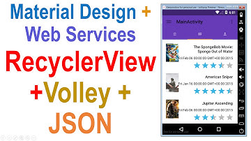 250 Android Web Service Tutorial RecyclerView + Volley + JSON |
