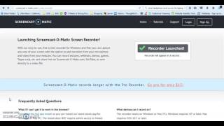 Screen Cast o matic test