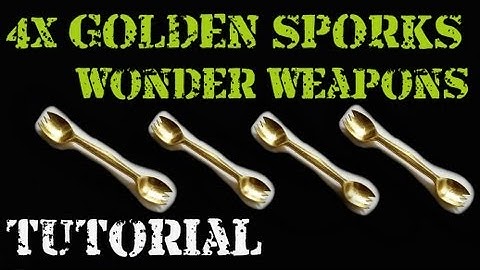 4 GOLDEN SPORKS in Mob of the Dead TUTORIAL - Melee Wonder Weapon Black Ops 2 Zombies