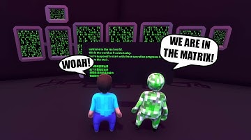 MINECRAFT CREEPER AND STEVE IS IN THE MATRIX in HUMAN FALL FLAT