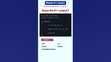 C++ CODE Quiz ⁉️🔷 #coding #cpp #comparisonoperators #codingchallenge #coder #lovecode