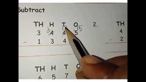 Maths subtraction Exercise 2.3c for grade 4