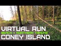 Treadmill Virtual Run [4K] - Coney Island - Beach and Northern Tracks