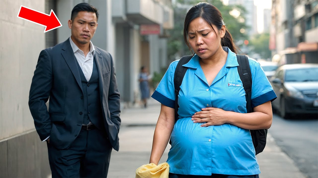 Mayamang Lalaki Sinundan ang Buntis na Tagalinis… at Nadiskubre ang Isang Nakagugulat na Lihim