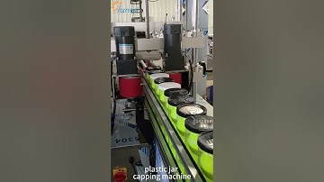 Revolutionize Packaging! Linear dust cover capping machine for Tennis Ball Plastic Jars.