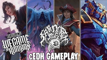 INSANE cEDH With Joshua from We Came As Romans! Yuriko vs Hashaton vs Stella Lee vs Master of Keys