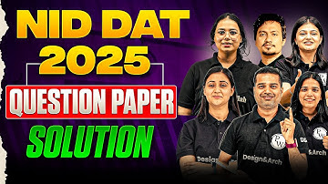 NID 2025 (Section -B) DAT Question Paper Solution 🔥