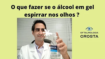 O que fazer quando o álcool cai no olho?