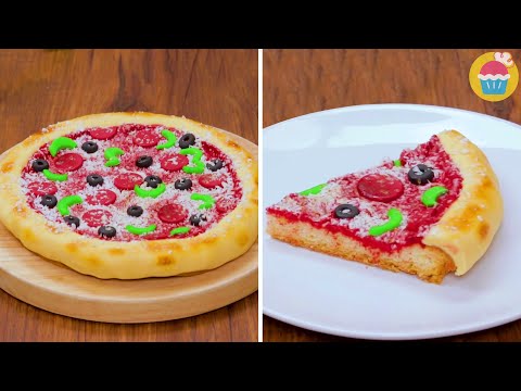 Novo!! Bolo Estilo Pizza! 🍰🍕 | Receitas Demais