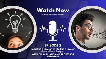 How CIU Law Program works!