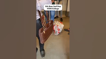 5th Sem 2nd Day | VIPS College | Delhi Metro #trending #foodie #du #students #viral #shorts #vlog