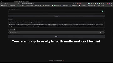 Youtube Video Summarizer