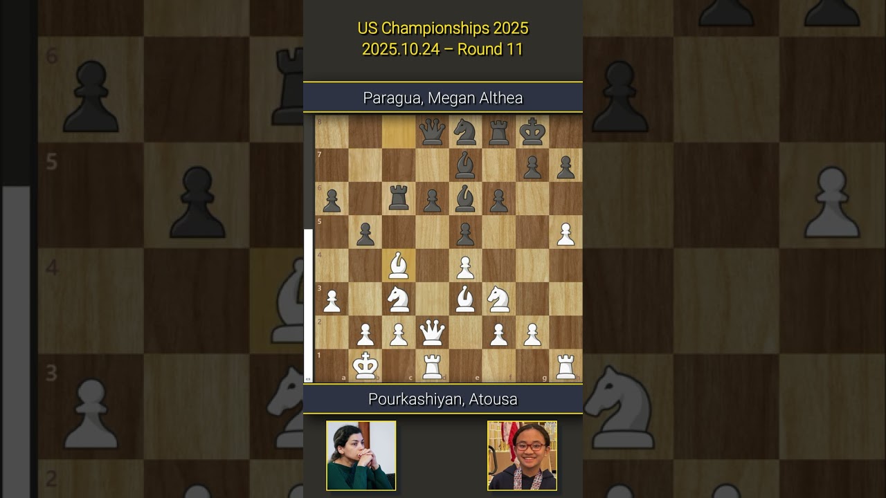 🇺🇸 Atousa Pourkashiyan vs Megan Althea Paragua 🇺🇸 | US Championships 2025 | Round 11