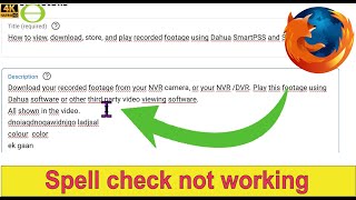 Language spell check in Mozilla Firefox not working - Solved