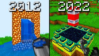 how play minecraft in 2012 vs now