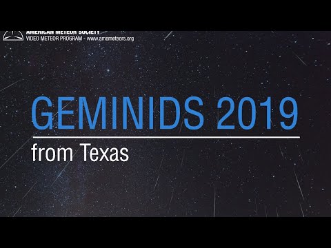 GEMINIDS 2019 from Texas