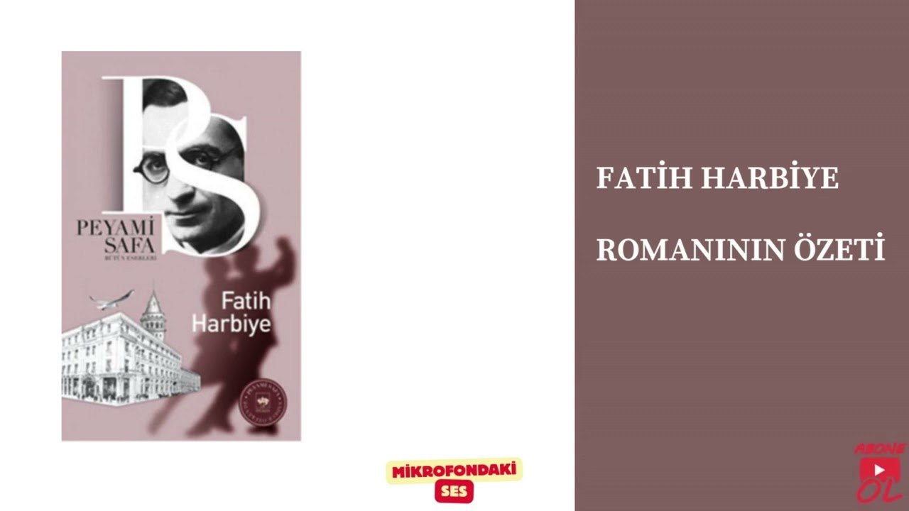 📖 Peyami Safa – Fatih Harbiye (Roman Özeti)