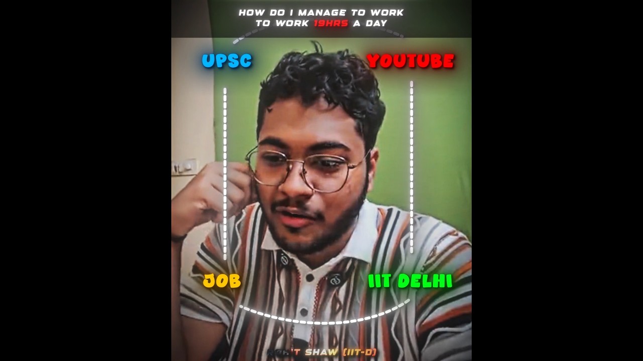 How I Manage to Work 19 Hours in a DAY with 100% Focus | #shorts #jeemains #jee #study #motivation
