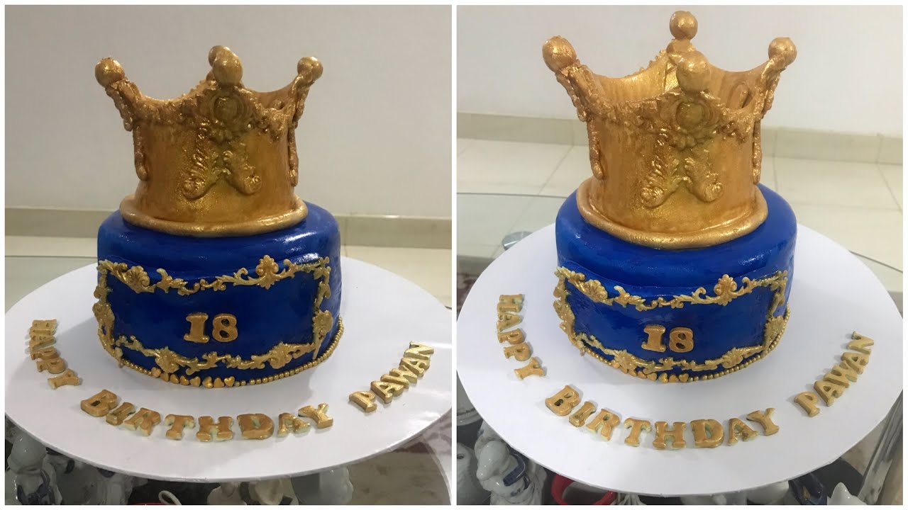 1Kg Crown Cake I Cake Decorating Tutorials I Prince Crown Cake - Unique  Cakes Bakery - Youtube