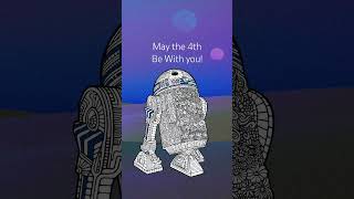 Happy Star Wars Day! #maythe4thbewithyou #r2d2 #starwars #georgelucas #fyp #smallartist #trippyart