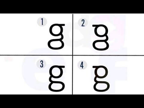 Most People Don't Know What Lowercase "G" Looks Like