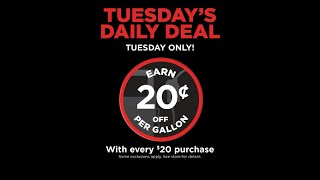 Hy-Vee Tuesday Daily Deals 20¢ Fuel Saver With Every $20.00 Purchase Sale 01-31-2023 ONLY Stock Prep