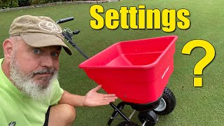 Lawn Spreader Settings Tips on Lawn Spreaders