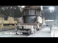 Hot metal pretreatment process from Torpedo car - locomotive ladle - EAF charging