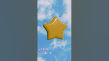 3D Star Quick Tutorial for Beginners ✨ #blendertutorial #3dmodeling #3d #blender