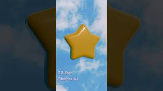 3D Star Quick Tutorial for Beginners ✨ #blendertutorial #3dmodeling #3d #blender