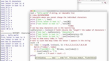 Python Lists, Strings and Random numbers