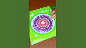 Oddly Satisfying Spirograph Drawing You Can’t Look Away From! 😍✍️ #art  #shorts