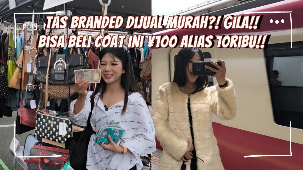 COAT ¥100?! COACH BAG ¥3000?! GUCCI?! FROM FLEA MARKET! │JAPAN Part 2
