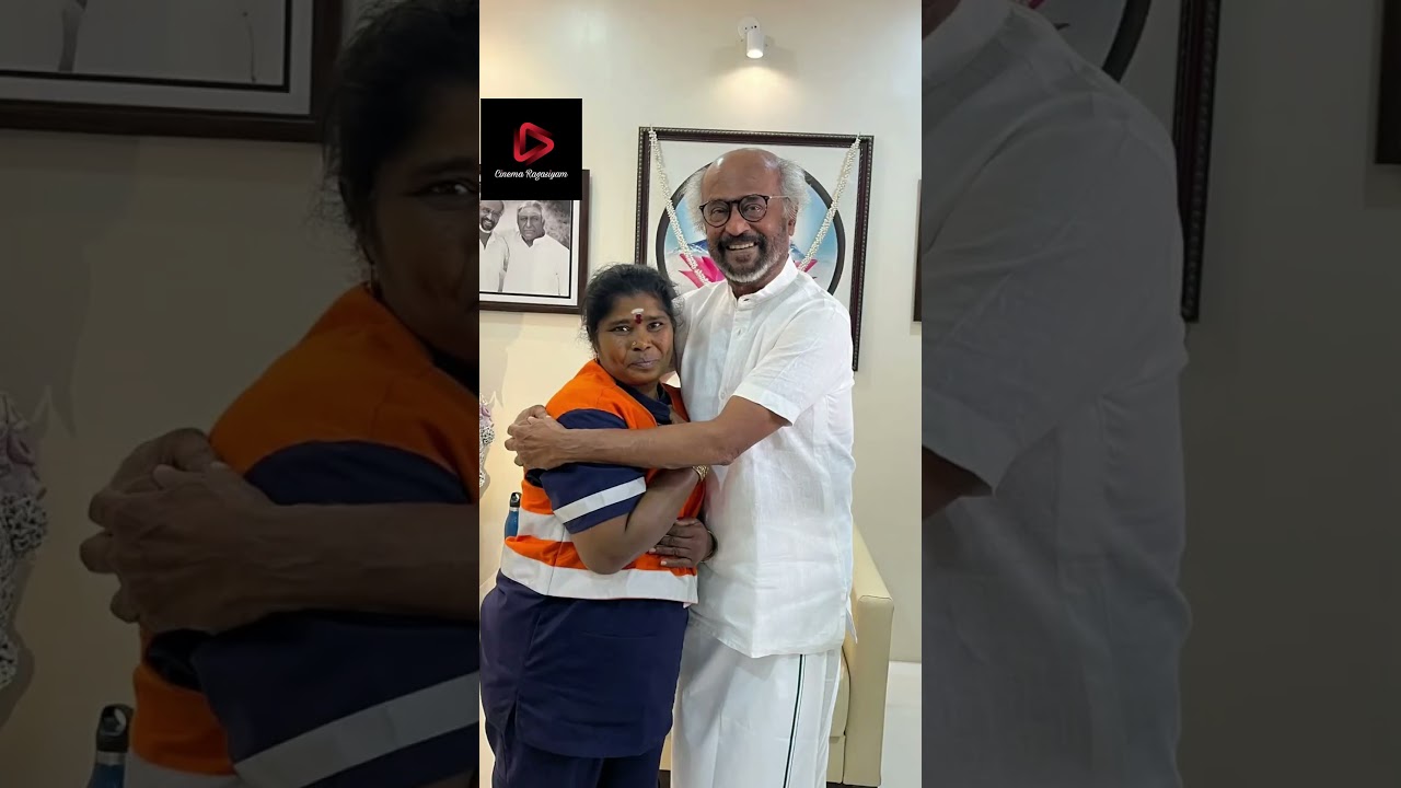 Rajinikanth Honors Sanitation Worker Padma With a Gold Chain 