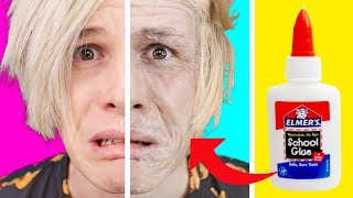 Trying 25 CRAZY MAKEUP IDEAS by 5 Minute Crafts