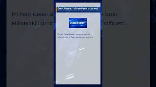 Ümit Özlale, İyi̇ Partiden Istifa Etti