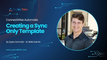 ConnectWise Automate: Creating a Sync Only Template