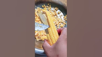 the process of manually separating corn kernels from the cob #process #separating #cornkernels #corn