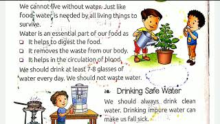 Water Lesson 7 Unit 2 Environmental Studies EVS CBSE Class 1