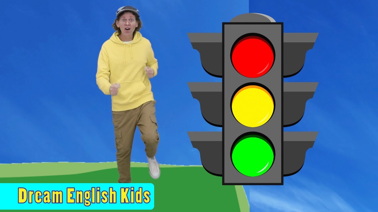 Traffic Light Song With Matt Green Yellow Red Colors Action Song Youtube