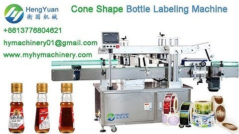 Automatic Cone Shape Bottle Labeling Machine for Non-dry Sticker Label Applicator