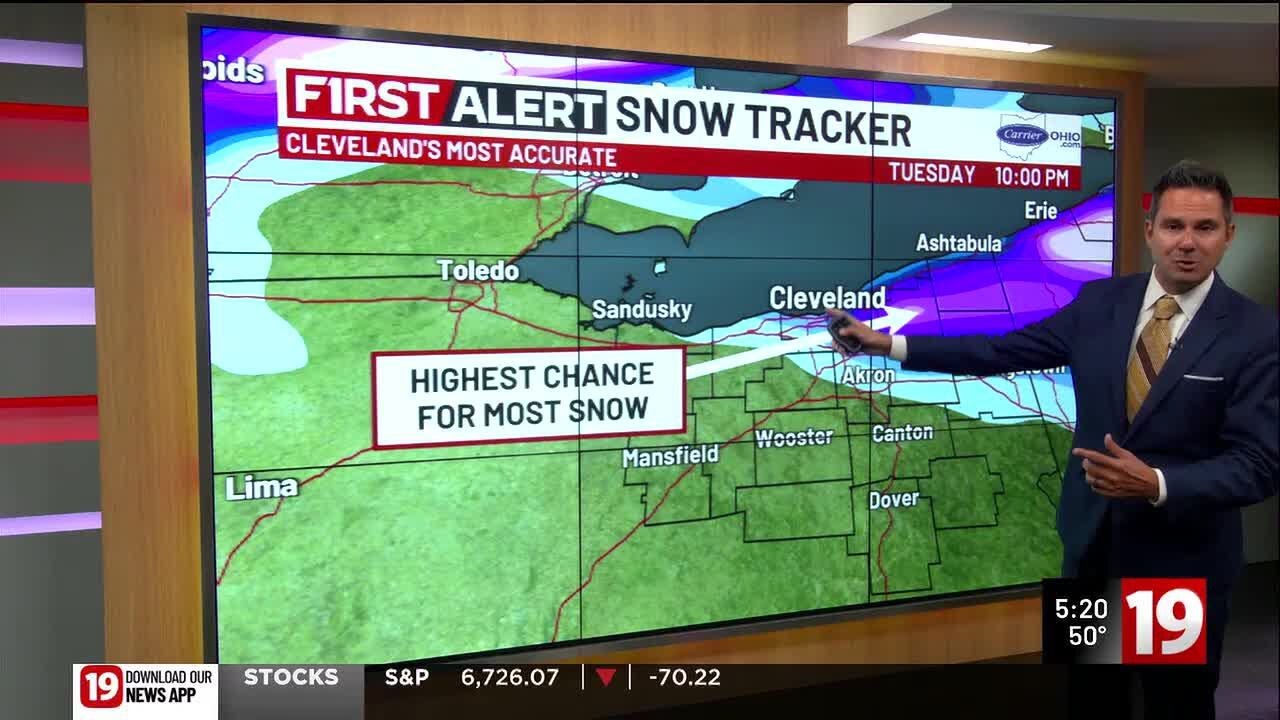 19 First Alert Weather Day: Heavy lake-effect snow possible Monday ...