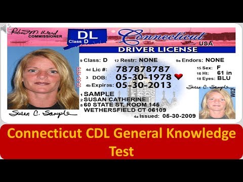 Connecticut CDL General Knowledge Test