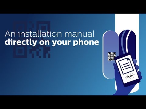 Philips Service tag: an installation manual on your phone