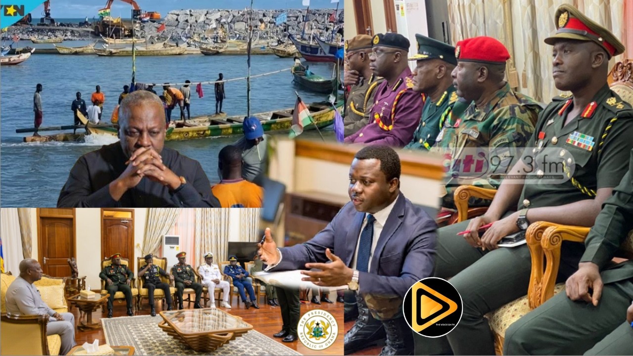 JUST IN! Ghana Armed Forces Storms Jubilee House over emrgency meeting, Mahama Shaking