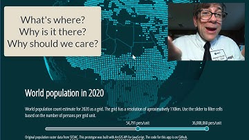 Investigating world population density through filtering data on a 3D globe