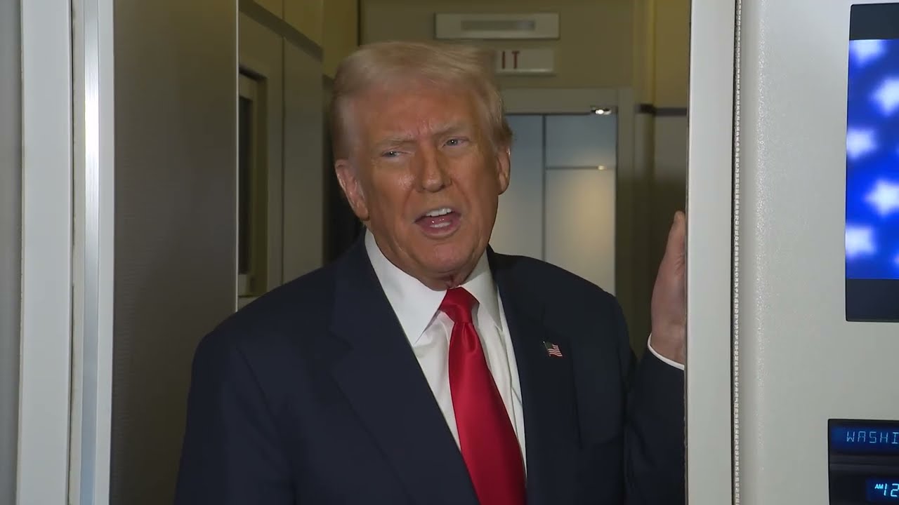 President Trump Gaggles with Press on Air Force One, Oct. 30, 2025